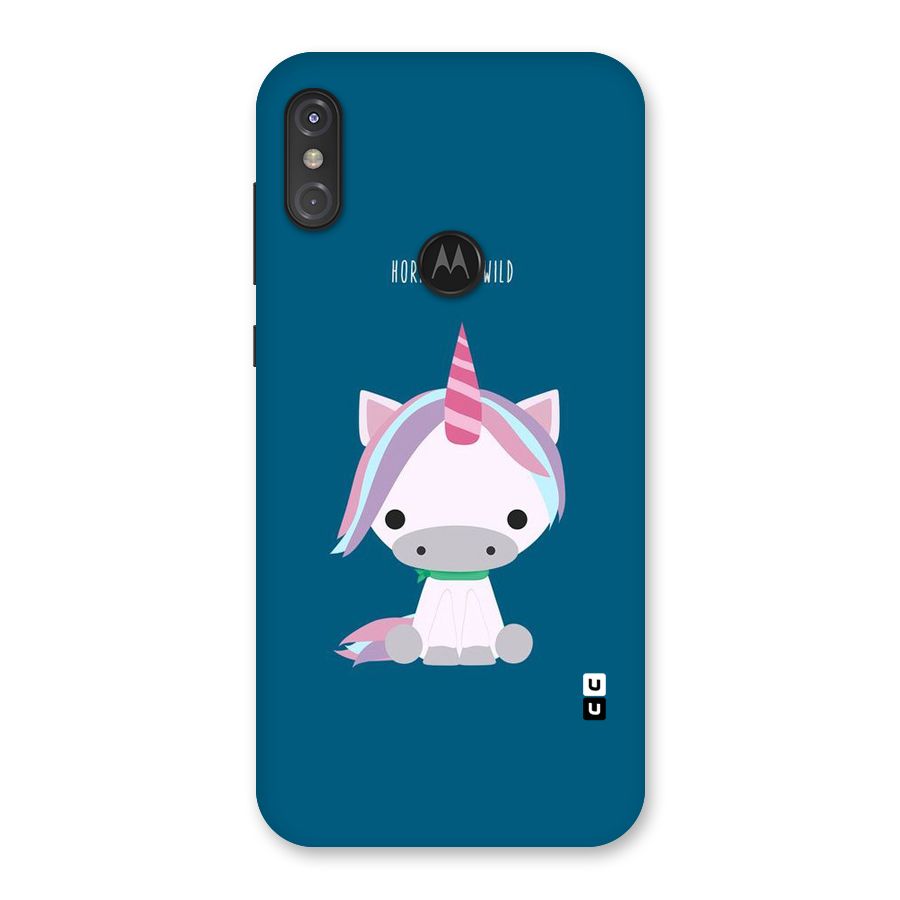 Born Wild Unicorn Back Case for Motorola One Power