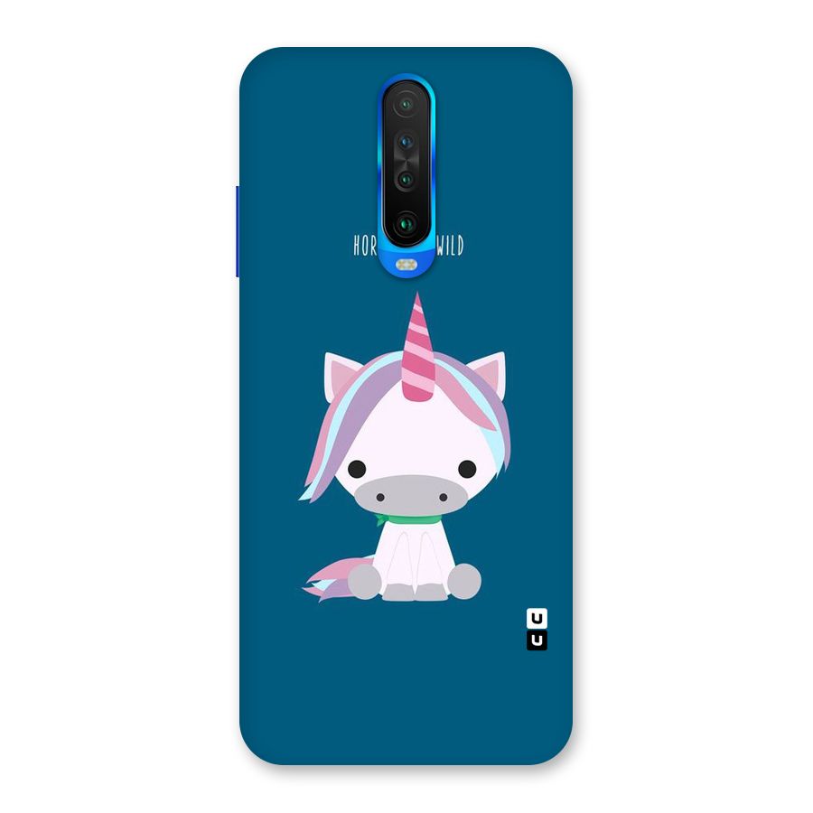 Born Wild Unicorn Back Case for Poco X2