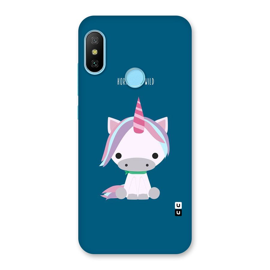Born Wild Unicorn Back Case for Redmi 6 Pro