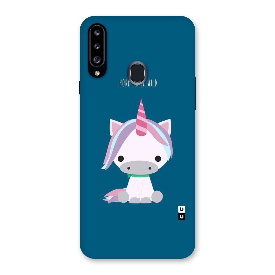 Born Wild Unicorn Back Case for Samsung Galaxy A20s