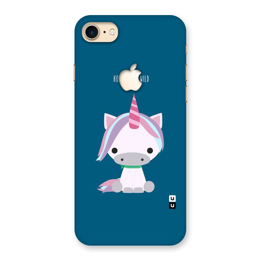Born Wild Unicorn Back Case for iPhone 7 Apple Cut