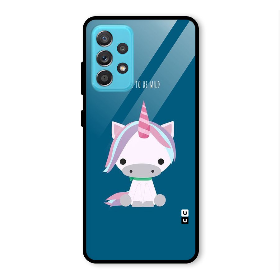 Born Wild Unicorn Glass Back Case for Galaxy A52