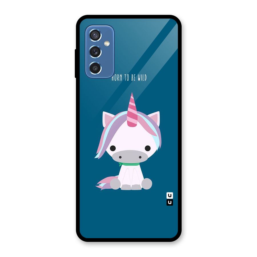 Born Wild Unicorn Glass Back Case for Galaxy M52 5G
