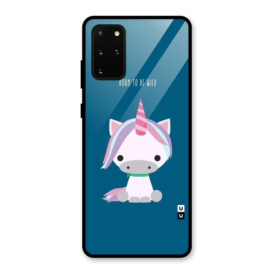 Born Wild Unicorn Glass Back Case for Galaxy S20 Plus