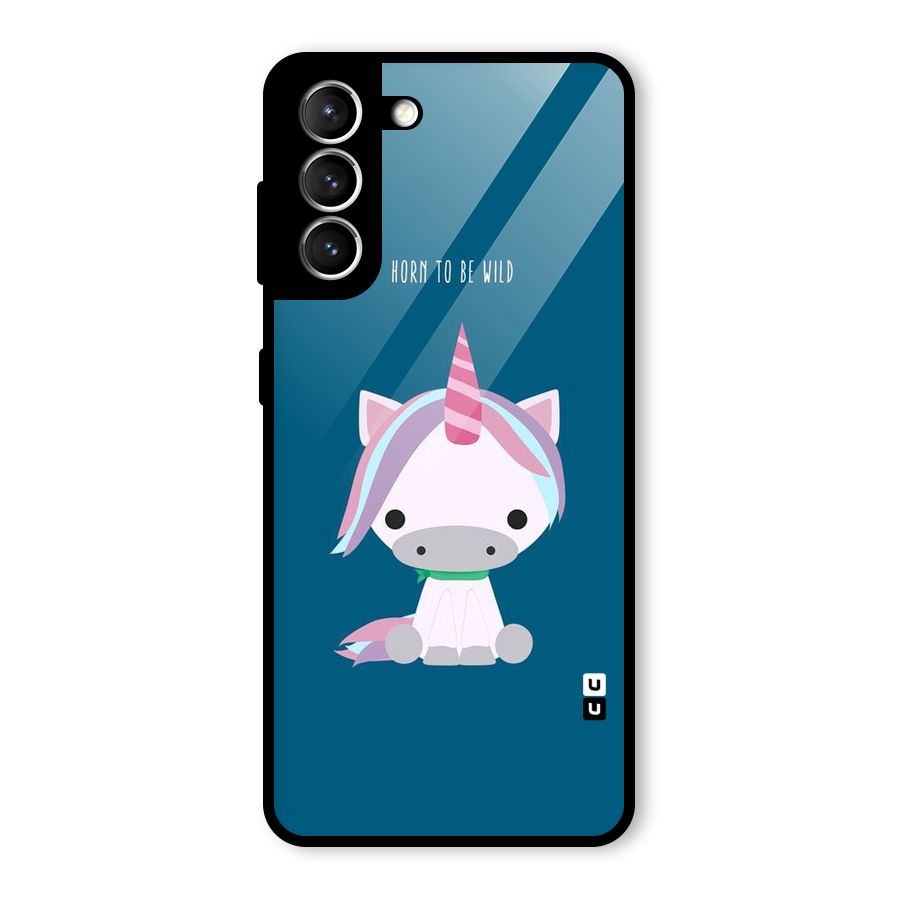 Born Wild Unicorn Glass Back Case for Galaxy S21 5G
