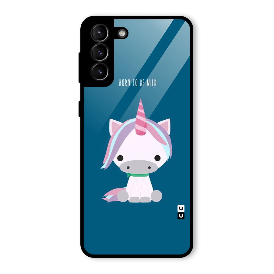 Born Wild Unicorn Glass Back Case for Galaxy S21 Plus
