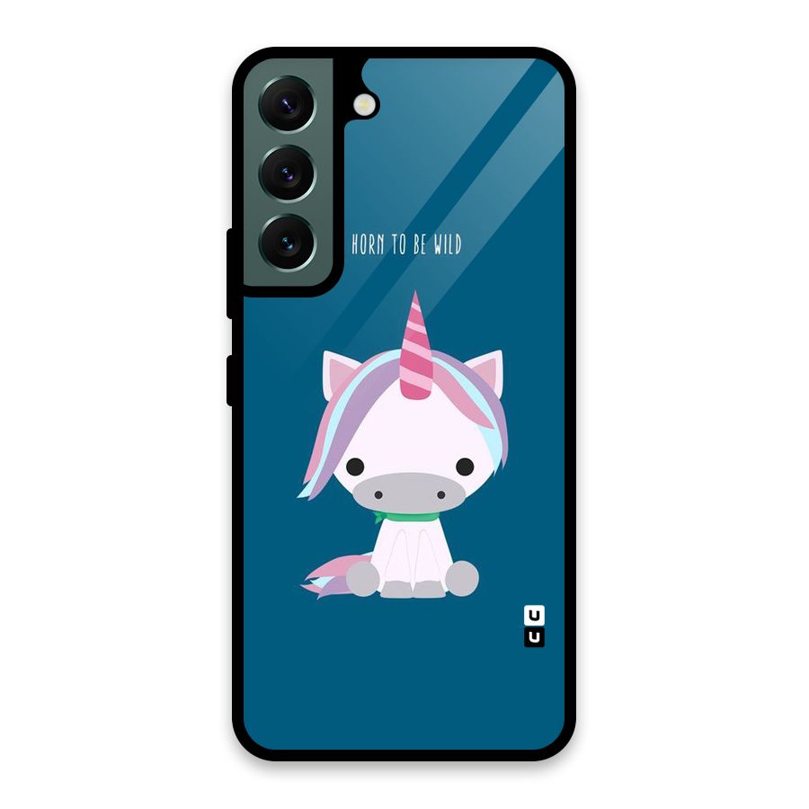Born Wild Unicorn Glass Back Case for Galaxy S22 5G