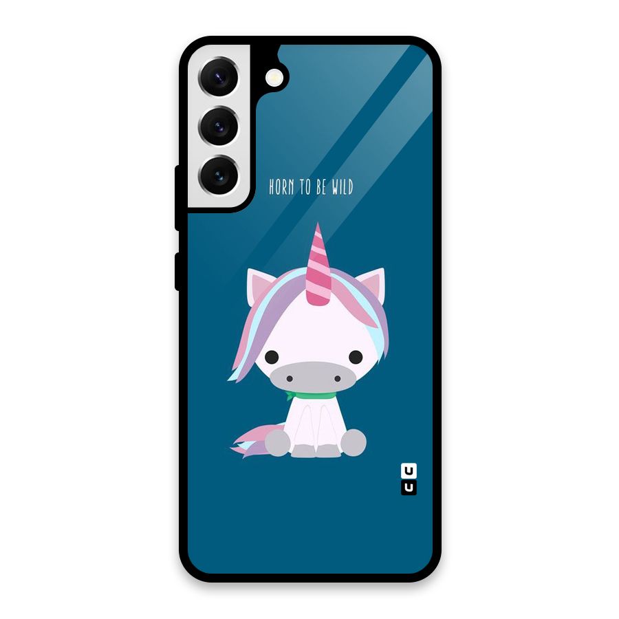 Born Wild Unicorn Glass Back Case for Galaxy S22 Plus 5G