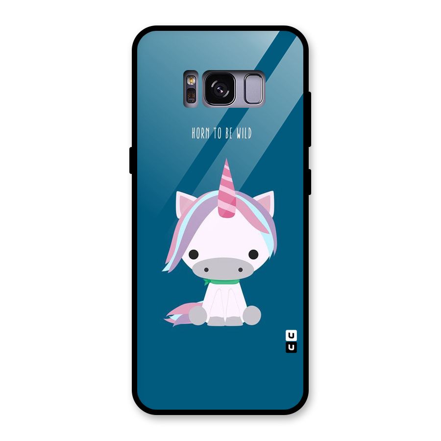 Born Wild Unicorn Glass Back Case for Galaxy S8