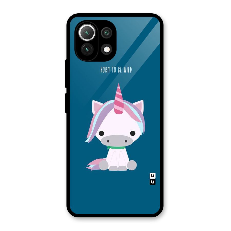 Born Wild Unicorn Glass Back Case for Mi 11 Lite