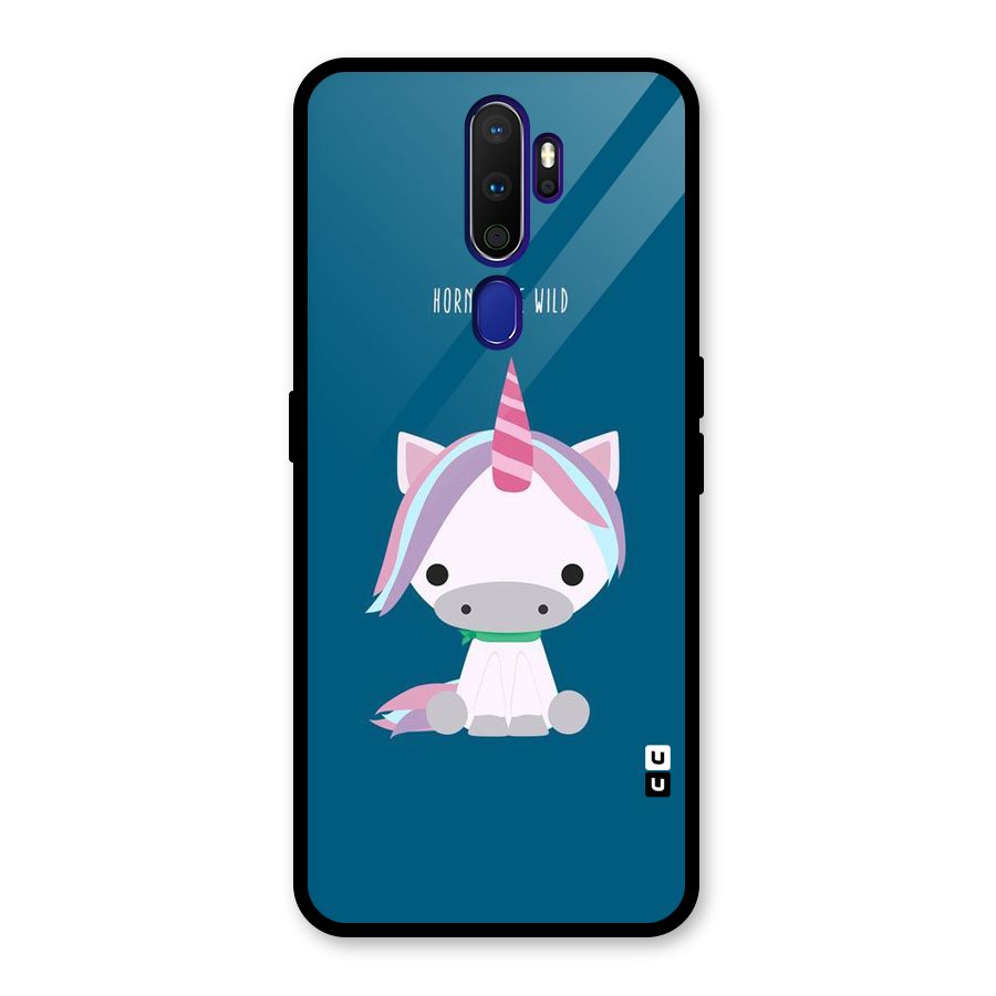 Born Wild Unicorn Glass Back Case for Oppo A9 (2020)