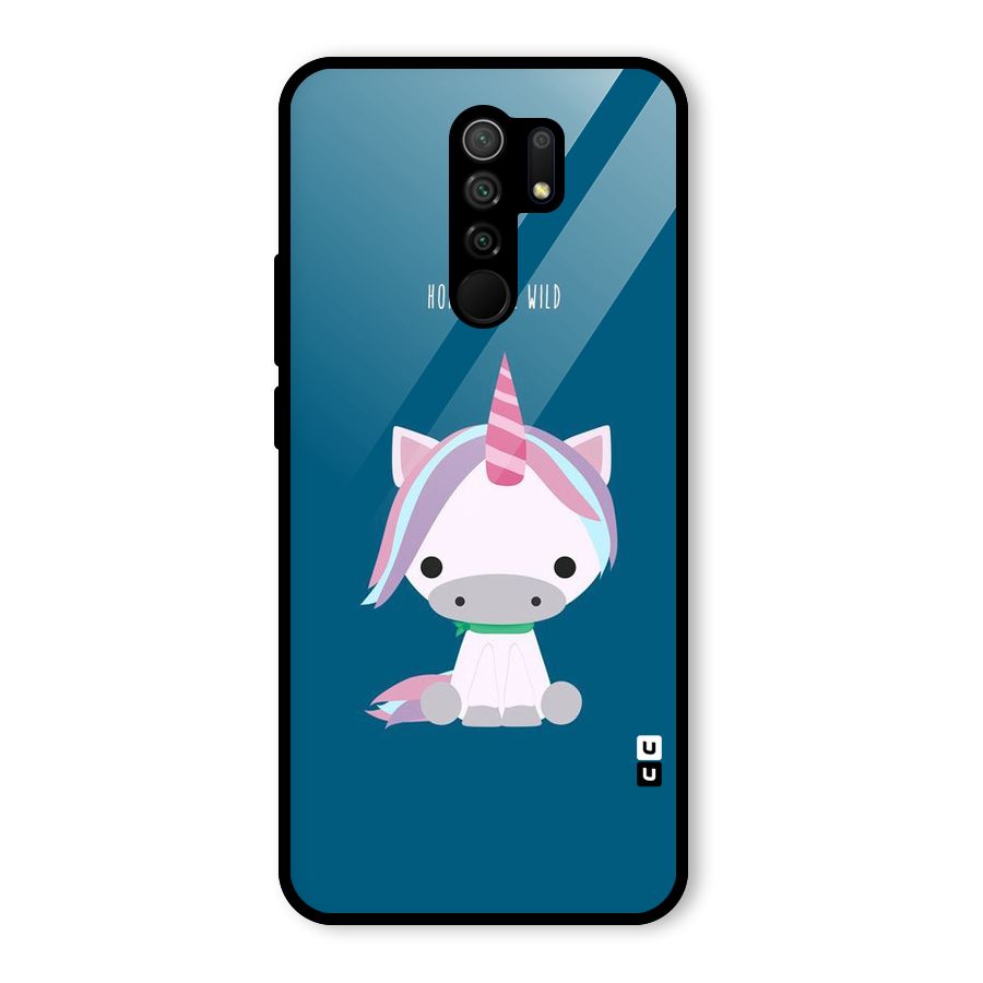 Born Wild Unicorn Glass Back Case for Poco M2