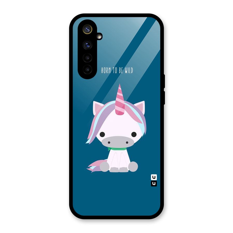Born Wild Unicorn Glass Back Case for Realme 6