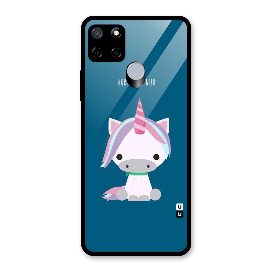 Born Wild Unicorn Glass Back Case for Realme C12