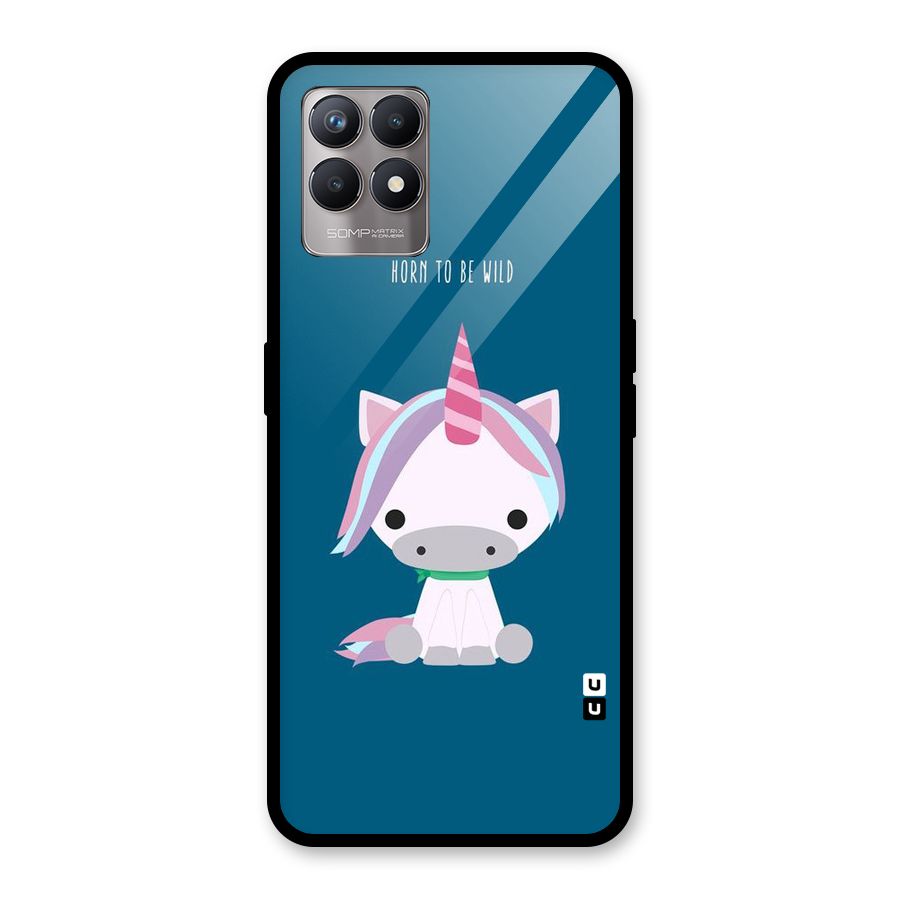 Born Wild Unicorn Glass Back Case for Realme Narzo 50