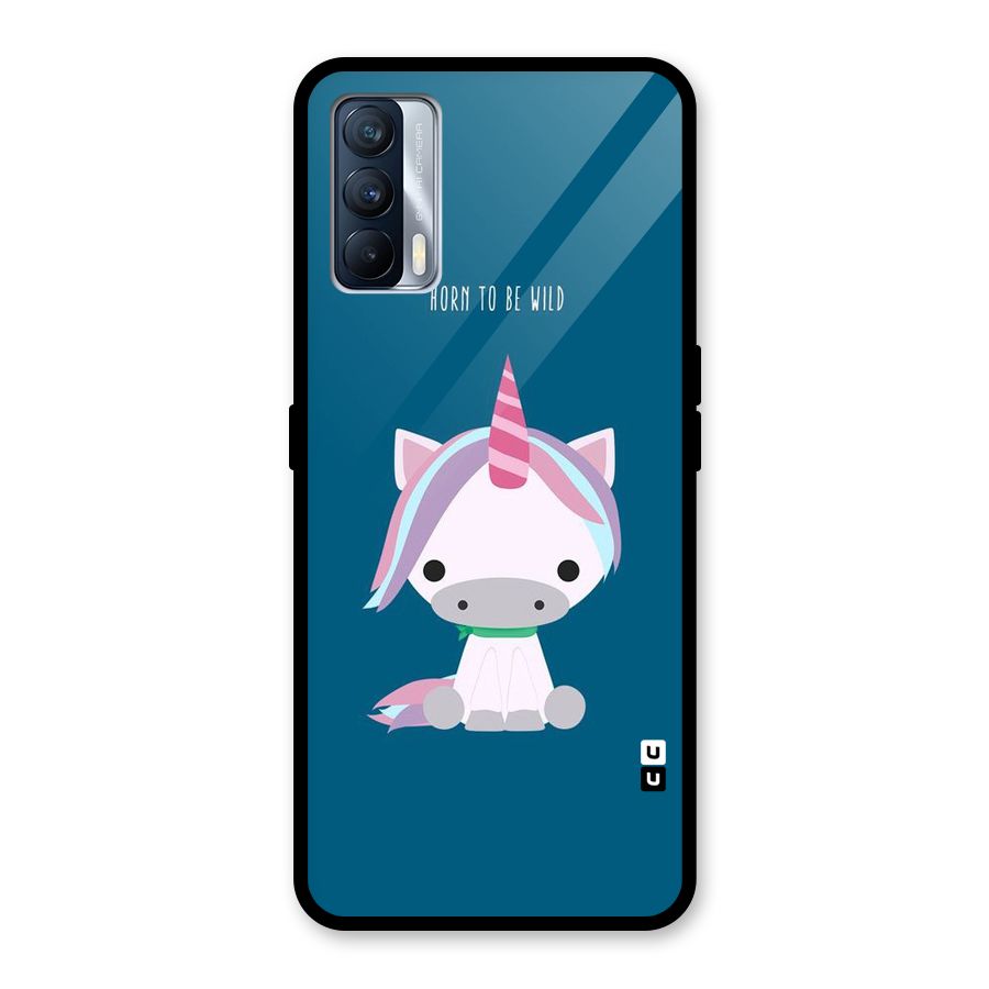 Born Wild Unicorn Glass Back Case for Realme X7