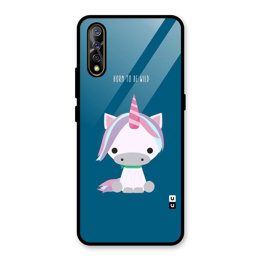 Born Wild Unicorn Glass Back Case for Vivo S1
