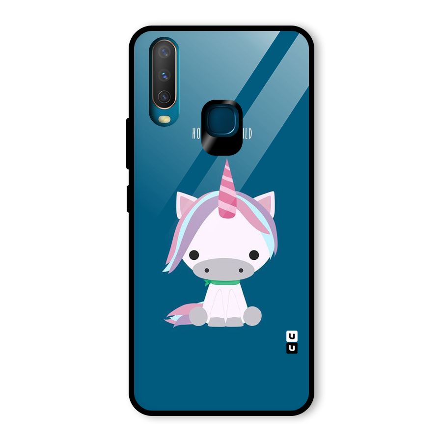 Born Wild Unicorn Glass Back Case for Vivo U10