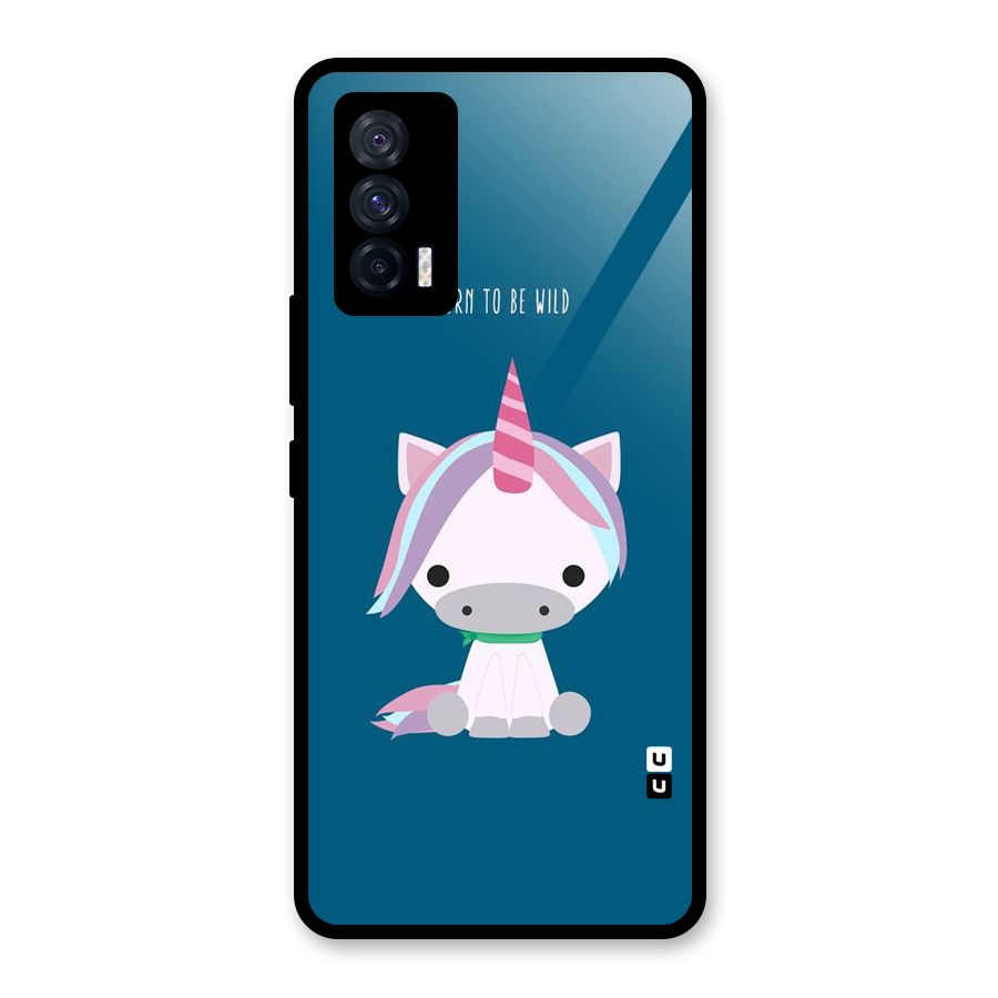 Born Wild Unicorn Glass Back Case for Vivo iQOO 7 5G
