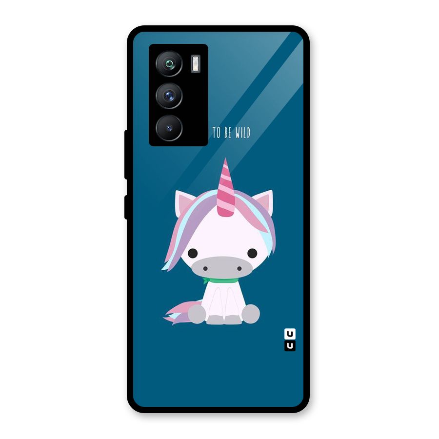 Born Wild Unicorn Glass Back Case for Vivo iQOO 9 SE