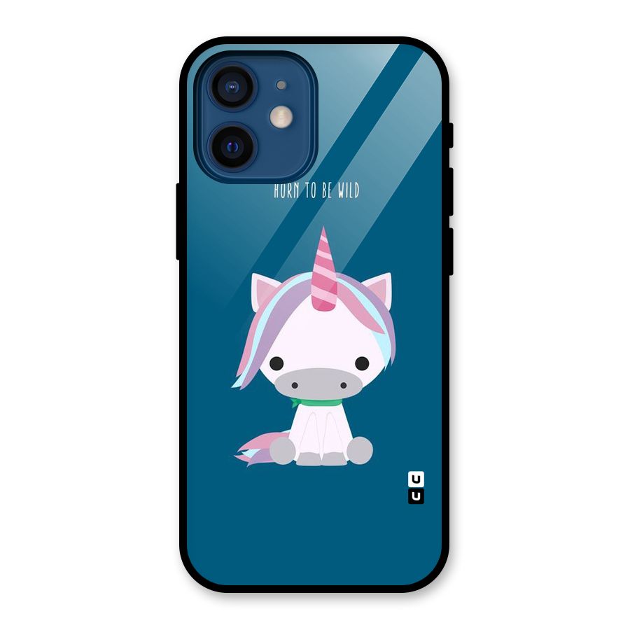 Born Wild Unicorn Glass Back Case for iPhone 12 Mini