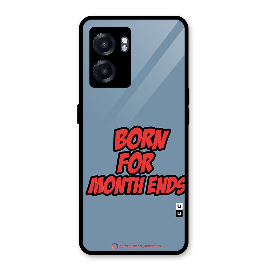 Born for Month Ends SteelBlue Glass Back Case for Realme Narzo 50 5G