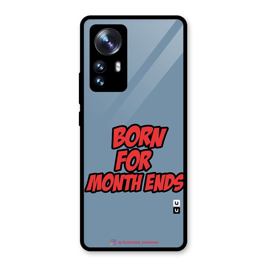 Born for Month Ends SteelBlue Glass Back Case for Xiaomi 12 Pro