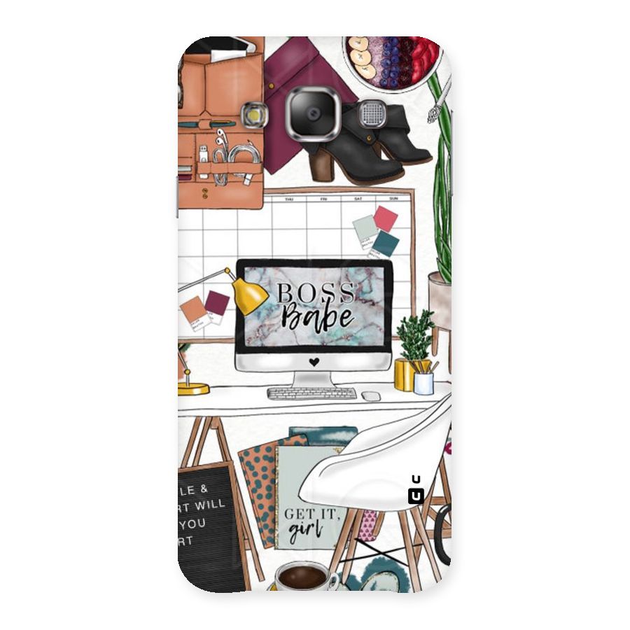 Boss Babe Back Case for Galaxy E7