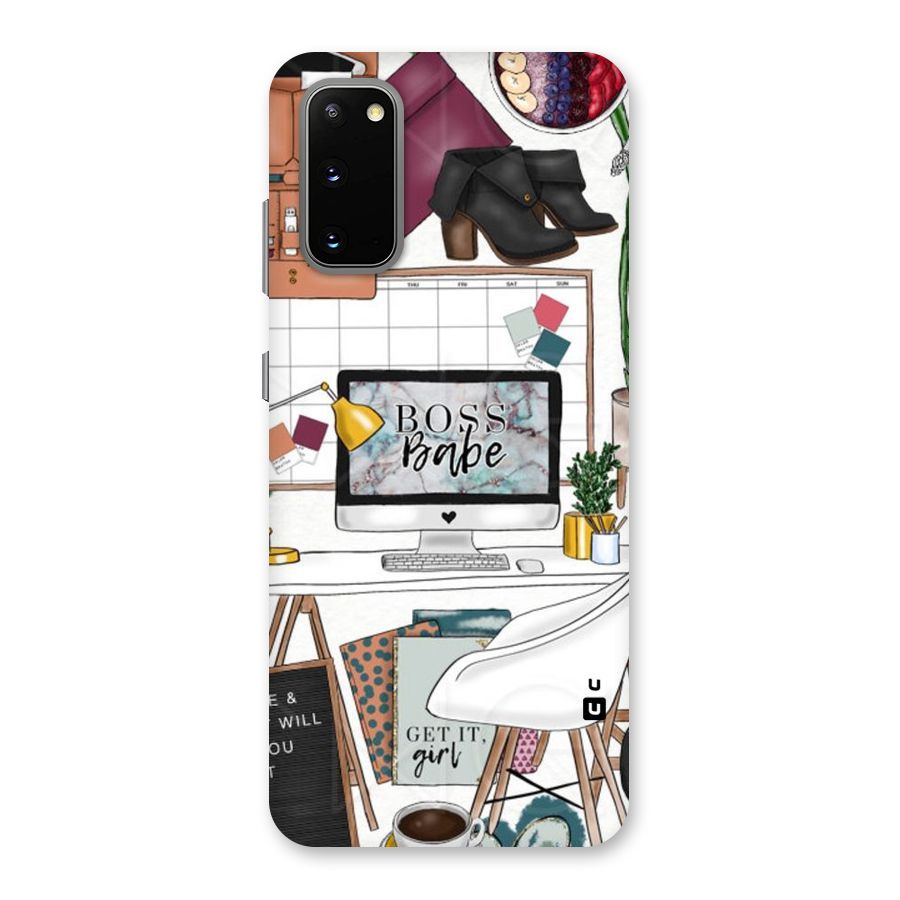 Boss Babe Back Case for Galaxy S20