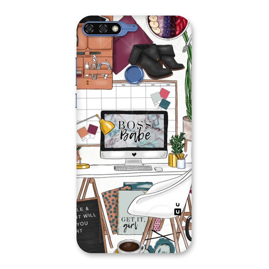 Boss Babe Back Case for Honor 7C