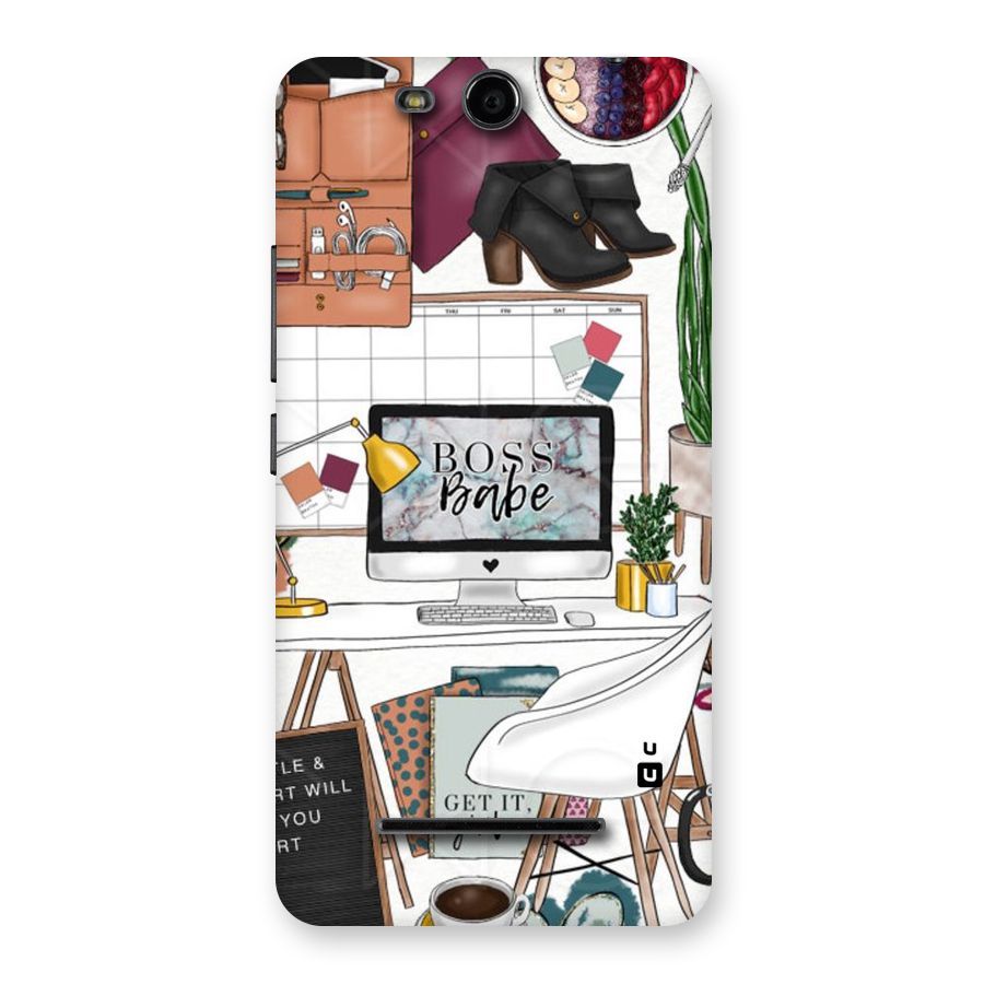 Boss Babe Back Case for Micromax Canvas Juice 3 Q392