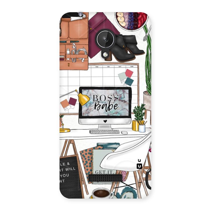 Boss Babe Back Case for Micromax Canvas Spark Q380