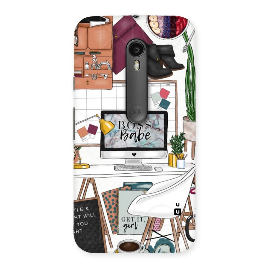 Boss Babe Back Case for Moto G Turbo
