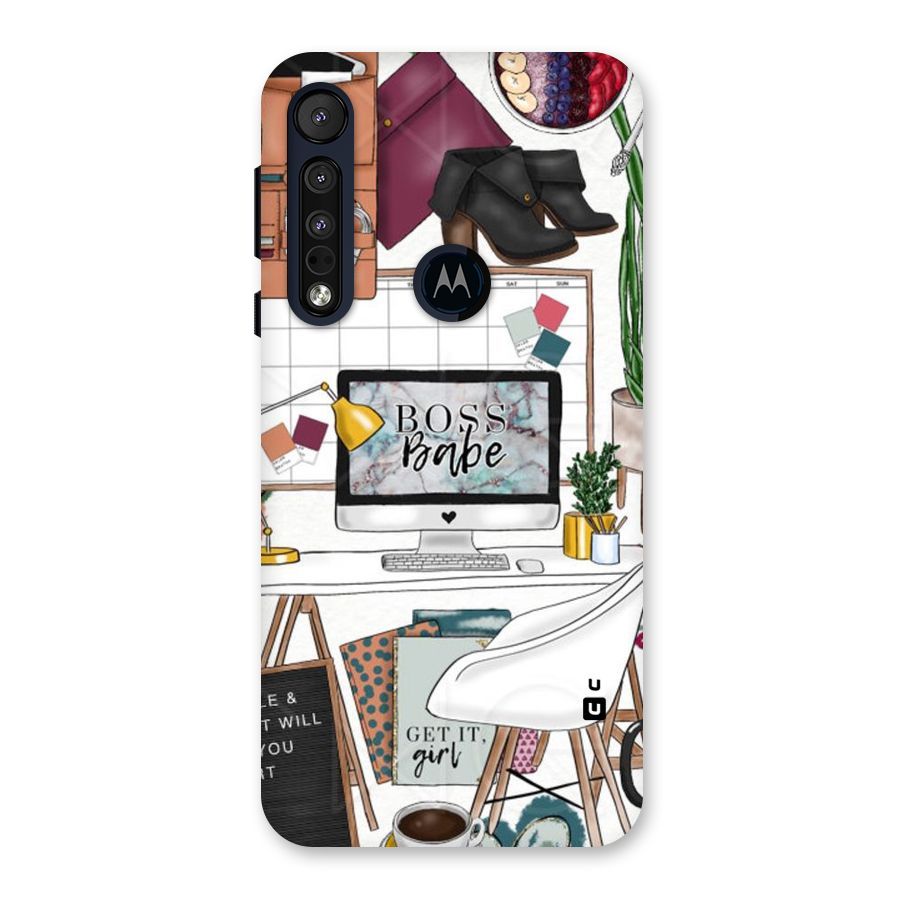 Boss Babe Back Case for Motorola One Macro