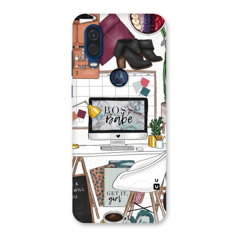 Boss Babe Back Case for Motorola One Vision