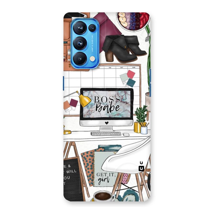Boss Babe Back Case for Oppo Reno5 Pro 5G