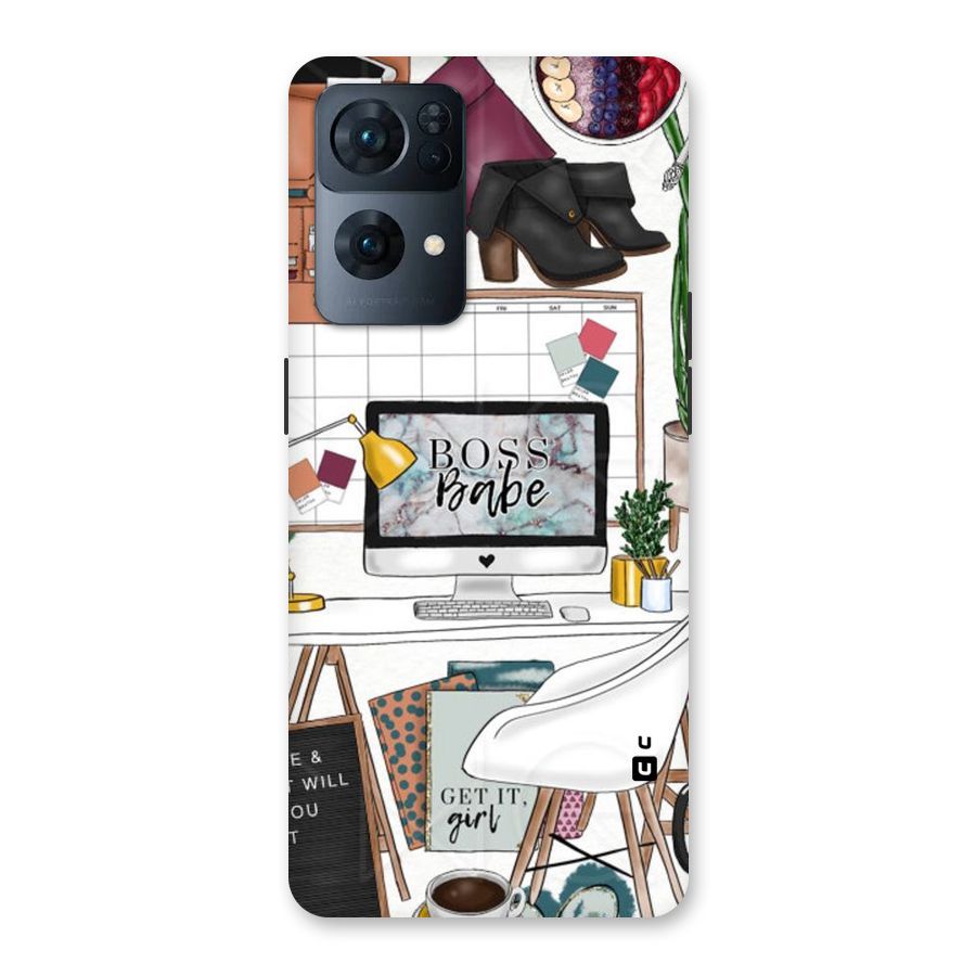 Boss Babe Back Case for Oppo Reno7 Pro 5G