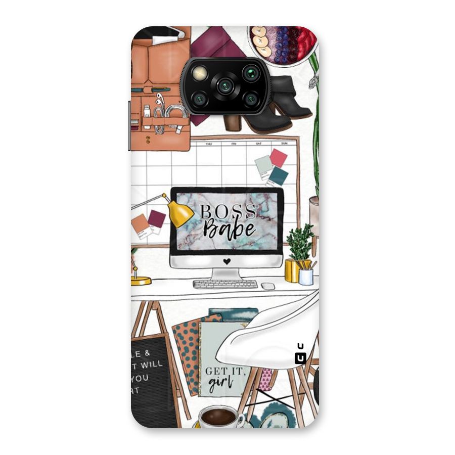 Boss Babe Back Case for Poco X3