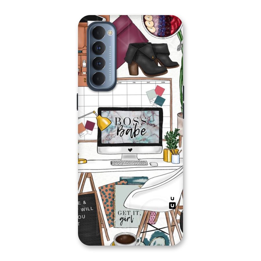 Boss Babe Back Case for Reno4 Pro