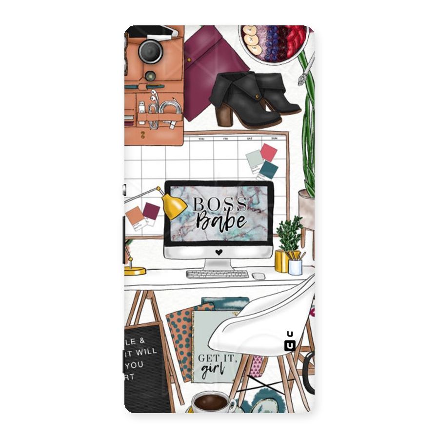 Boss Babe Back Case for Xperia Z3 Plus