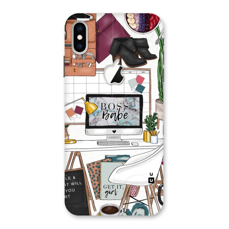 Boss Babe Back Case for iPhone XS Max Apple Cut