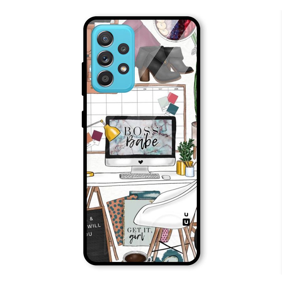 Boss Babe Glass Back Case for Galaxy A52