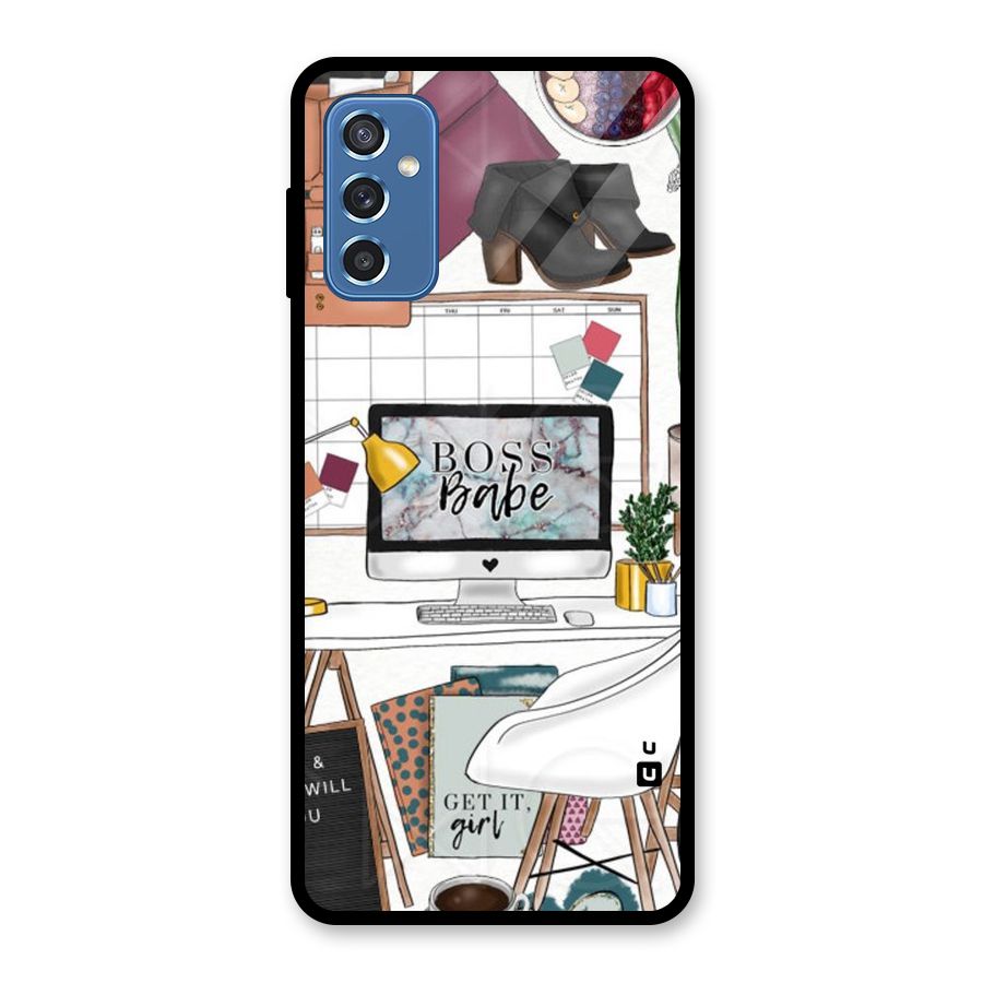 Boss Babe Glass Back Case for Galaxy M52 5G