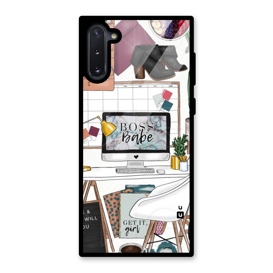 Boss Babe Glass Back Case for Galaxy Note 10
