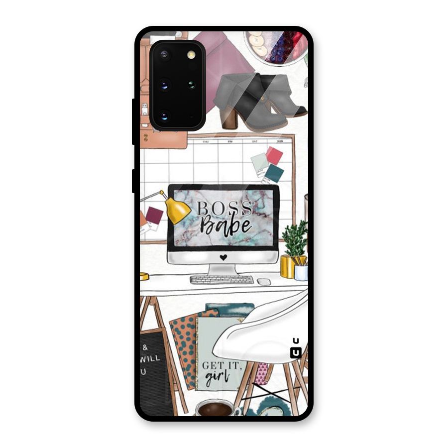 Boss Babe Glass Back Case for Galaxy S20 Plus