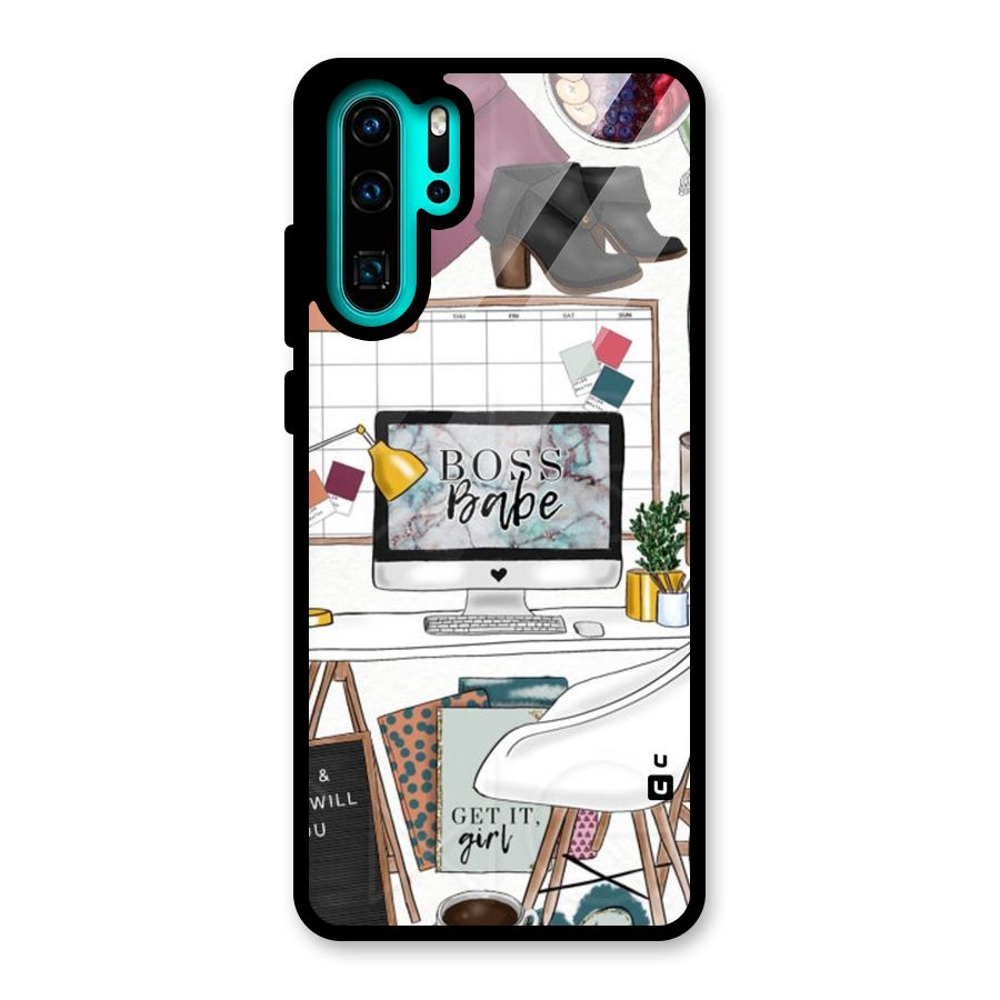 Boss Babe Glass Back Case for Huawei P30 Pro