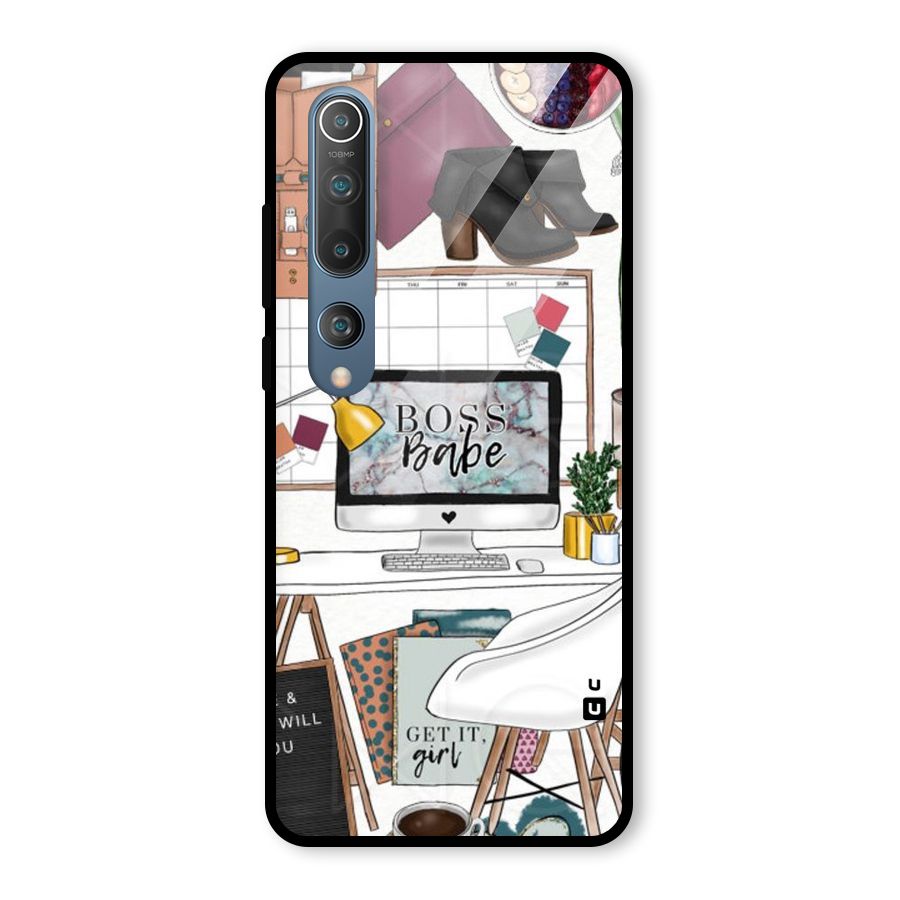 Boss Babe Glass Back Case for Mi 10