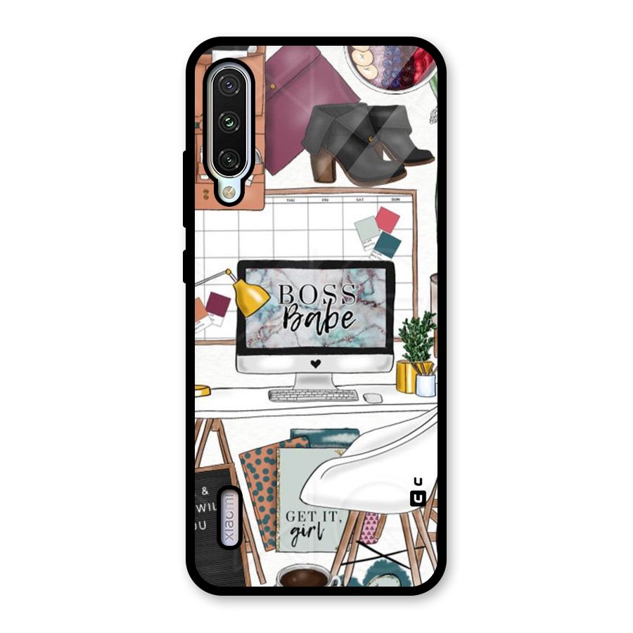 Boss Babe Glass Back Case for Mi A3