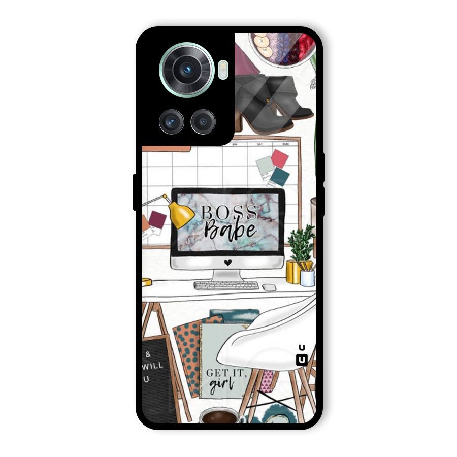 Boss Babe Glass Back Case for OnePlus 10R