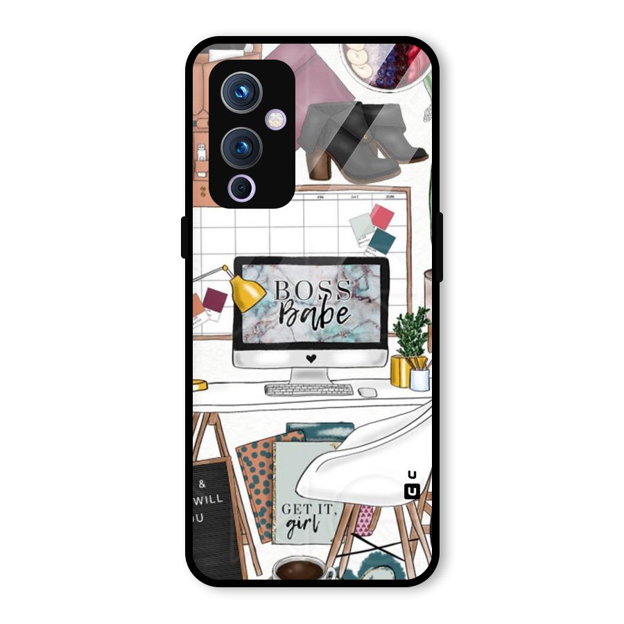 Boss Babe Glass Back Case for OnePlus 9